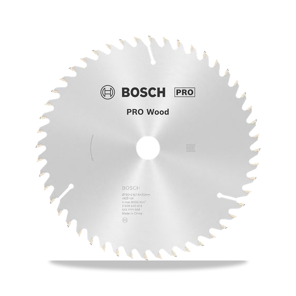 صورة منتج منشار دائري كهربائي خشب شفرة وسلاح قطع 190 مم Bosch موديل 2608640614 – 20 مم – نوع الخامة Carbide - كود الصنف reemco-2027-0172694 - ماركة يباع من خلال reemco - توريد وتصوير حصري لشركة ريمكو القابضة السعودية