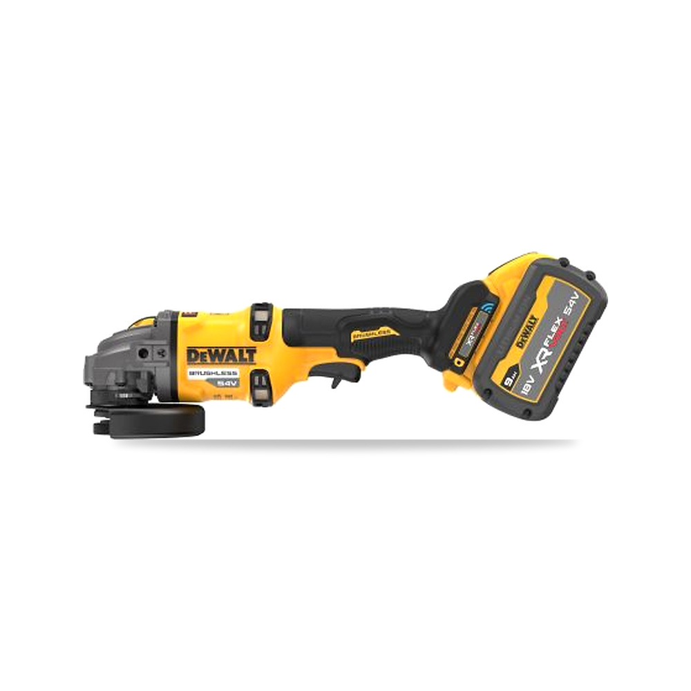 صورة منتج صاروخ جلخ وقص زاوية بدون فحمات (Brushless) مفتاح كهربائي 9 أمبير ساعة 125 مم 54 فولت DeWALT موديل DCG418SHDX2-QW - كود الصنف reemco-2027-0173816 - ماركة يباع من خلال reemco - توريد وتصوير حصري لشركة ريمكو القابضة السعودية