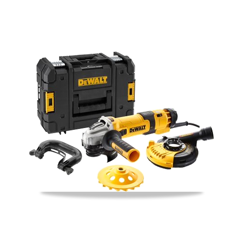 صورة منتج صاروخ جلخ وقص زاوية 125 مم DeWALT موديل DWE4257KT-QS – المقاس M14 – تصنيف القدرة 1.5kW - كود الصنف reemco-2027-0173888 - ماركة يباع من خلال reemco - توريد وتصوير حصري لشركة ريمكو القابضة السعودية