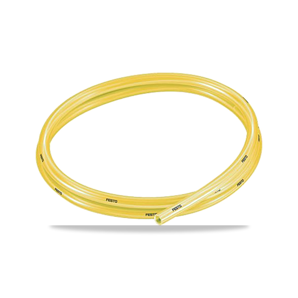 صورة منتج ماسورة وأنبوب أصفر 8 مم 50 متر Festo موديل PUN-H-8X1,25-TGE – نوع الخامة Polyurethane – الطول 50m - كود الصنف reemco-2027-0217386 - ماركة يباع من خلال reemco - توريد وتصوير حصري لشركة ريمكو القابضة السعودية