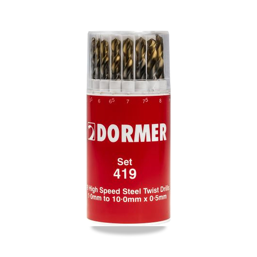 صورة منتج ريشة وبنطة ثقب 10 مم 1 مم Dormer موديل A094419 – نوع الخامة High Speed Steel Tin - كود الصنف reemco-2027-0228821 - ماركة يباع من خلال reemco - توريد وتصوير حصري لشركة ريمكو القابضة السعودية