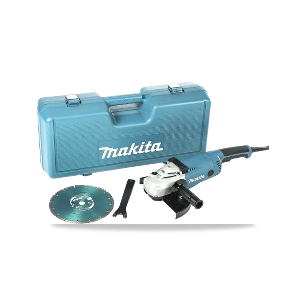 صورة منتج صاروخ جلخ وقص زاوية 2.2 كيلو واط 230 مم 2200 واط Makita موديل GA9020KD/2 – 240 فولت – M14 x 2 مم - كود الصنف reemco-2027-0230895 - ماركة يباع من خلال reemco - توريد وتصوير حصري لشركة ريمكو القابضة السعودية