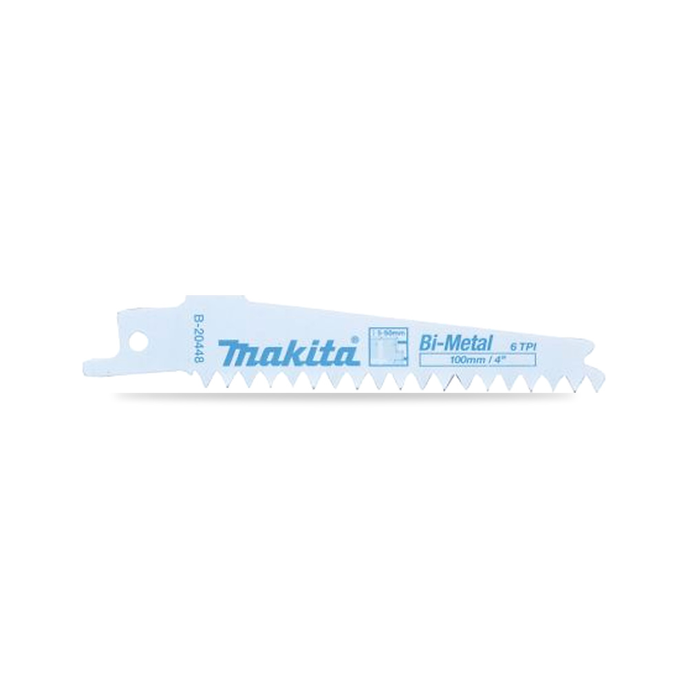 صورة منتج منشار ترددي (منشار سيف) شفرة وسلاح قطع 100 مم Makita موديل B-20448 – نوع الخامة Bi-Metal - كود الصنف reemco-2027-0230897 - ماركة يباع من خلال reemco - توريد وتصوير حصري لشركة ريمكو القابضة السعودية