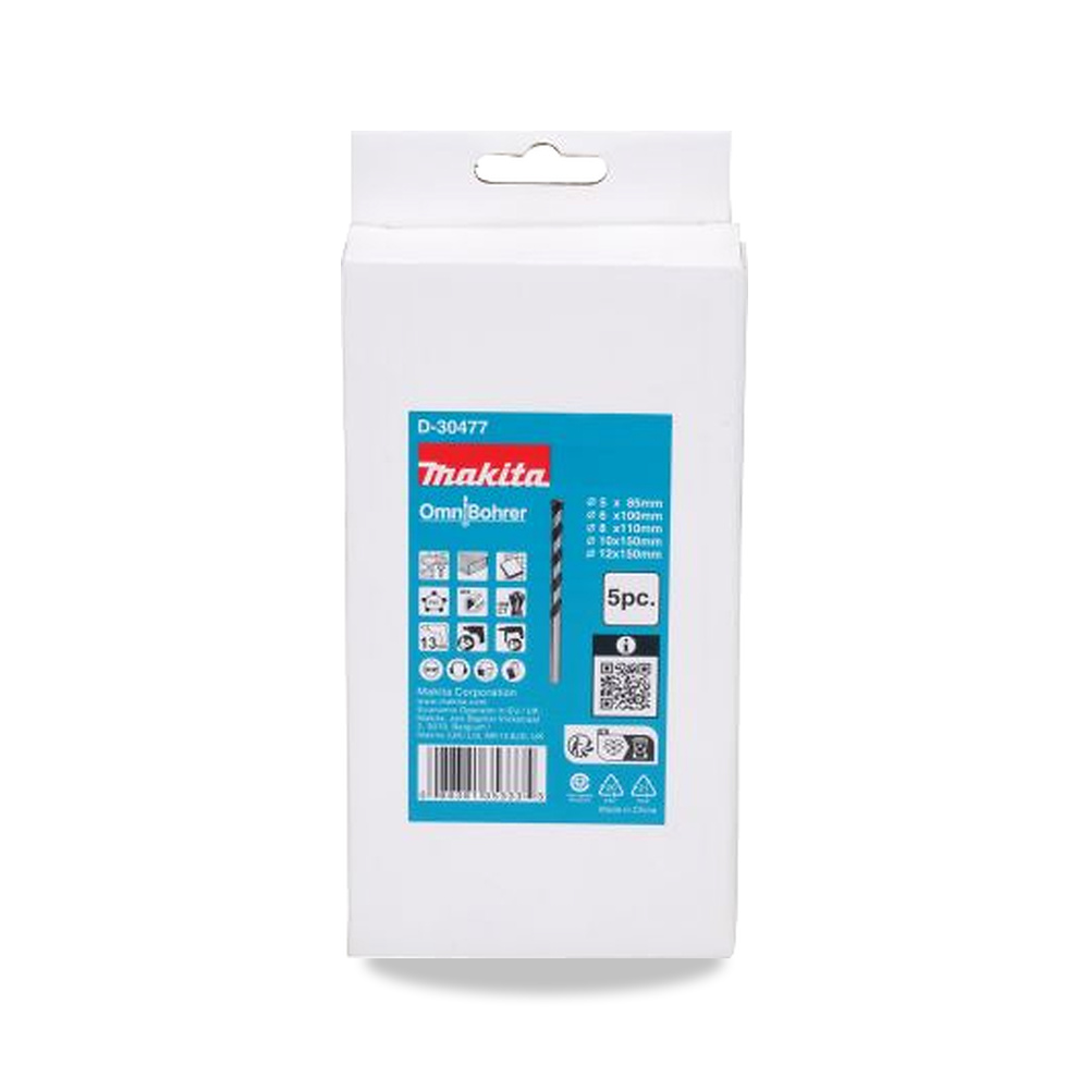 صورة منتج ريشة وبنطة ثقب 12 مم 5 مم Makita موديل D-30477 – نوع الخامة Tungsten Carbide Tipped - كود الصنف reemco-2027-0232374 - ماركة يباع من خلال reemco - توريد وتصوير حصري لشركة ريمكو القابضة السعودية
