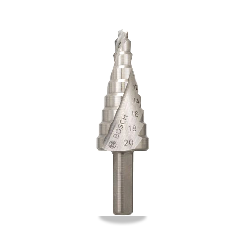 صورة منتج ريشة وبنطة ثقب 20 مم 70.5 مم Bosch موديل 2608597519 – 4 to 20 مم – نوع الخامة HSS - كود الصنف reemco-2027-0232563 - ماركة يباع من خلال reemco - توريد وتصوير حصري لشركة ريمكو القابضة السعودية