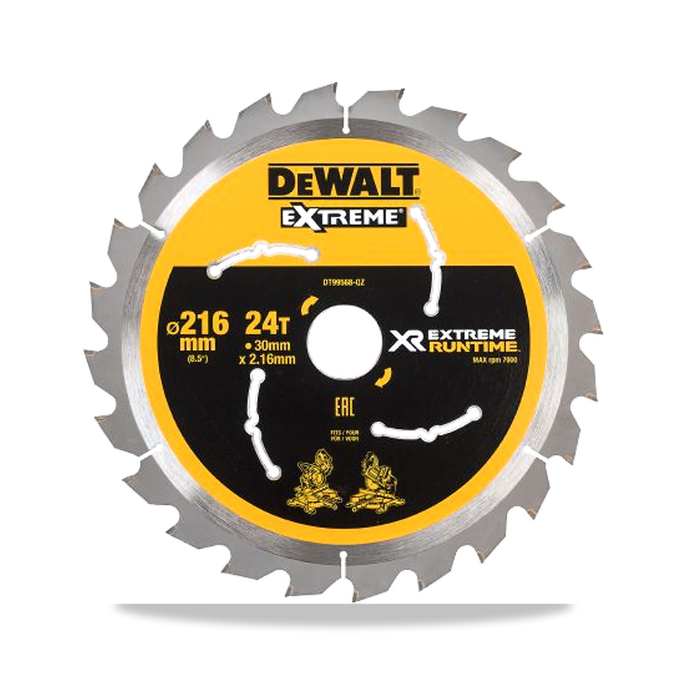 صورة منتج منشار دائري كهربائي خشب شفرة وسلاح قطع 216 مم 30 مم DeWALT موديل DT99568-QZ – نوع الخامة Tungsten Carbide - كود الصنف reemco-2027-0235892 - ماركة يباع من خلال reemco - توريد وتصوير حصري لشركة ريمكو القابضة السعودية