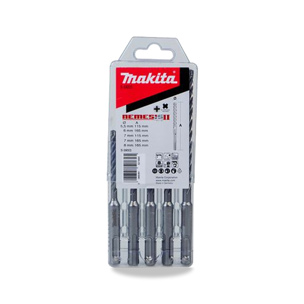 صورة منتج ريشة وبنطة ثقب 8 مم 5.5 مم Makita موديل B-59003 – نوع الخامة Carbide - كود الصنف reemco-2027-0237203 - ماركة يباع من خلال reemco - توريد وتصوير حصري لشركة ريمكو القابضة السعودية