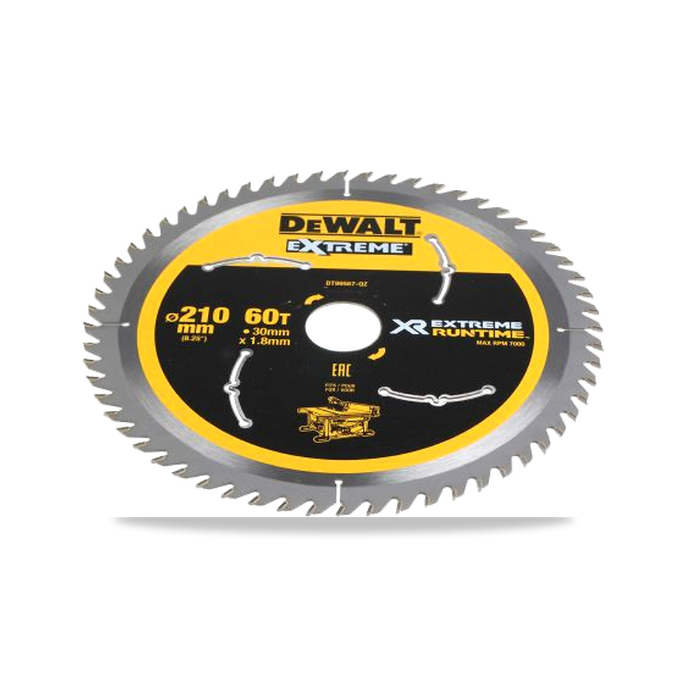صورة منتج منشار دائري كهربائي خشب شفرة وسلاح قطع 210 مم DeWALT موديل DT99567-QZ – 30 مم – نوع الخامة Tungsten Carbide - كود الصنف reemco-2027-0238933 - ماركة يباع من خلال reemco - توريد وتصوير حصري لشركة ريمكو القابضة السعودية