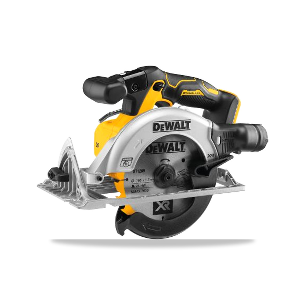 صورة منتج منشار دائري كهربائي منشار قطع بدون فحمات (Brushless) 2.4 كيلو واط 165 مم 18 فولت 20 مم DeWALT موديل DCS565N-XJ - كود الصنف reemco-2027-0238938 - ماركة يباع من خلال reemco - توريد وتصوير حصري لشركة ريمكو القابضة السعودية