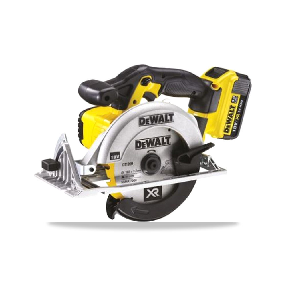 صورة منتج منشار دائري كهربائي منشار قطع 18 فولت 460 واط 165 مم 20 مم DeWALT موديل DCS391M2-GB – سعة البطارية 4Ah – السعة 50° - كود الصنف reemco-2027-0240500 - ماركة يباع من خلال reemco - توريد وتصوير حصري لشركة ريمكو القابضة السعودية