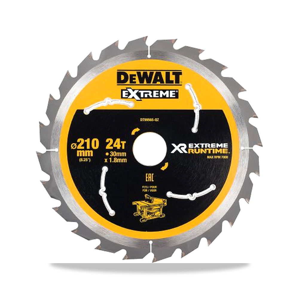 صورة منتج منشار دائري كهربائي خشب شفرة وسلاح قطع 210 مم DeWALT موديل DT99565-QZ – 30 مم – نوع الخامة Tungsten Carbide - كود الصنف reemco-2027-0246337 - ماركة يباع من خلال reemco - توريد وتصوير حصري لشركة ريمكو القابضة السعودية