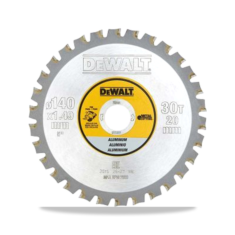 صورة منتج منشار دائري كهربائي ستانلس ستيل مقاوم للصدأ نحاس 140 مم DeWALT موديل DT1910-QZ – 20 مم – نوع الخامة Tungsten Carbide - كود الصنف reemco-2027-0246338 - ماركة يباع من خلال reemco - توريد وتصوير حصري لشركة ريمكو القابضة السعودية
