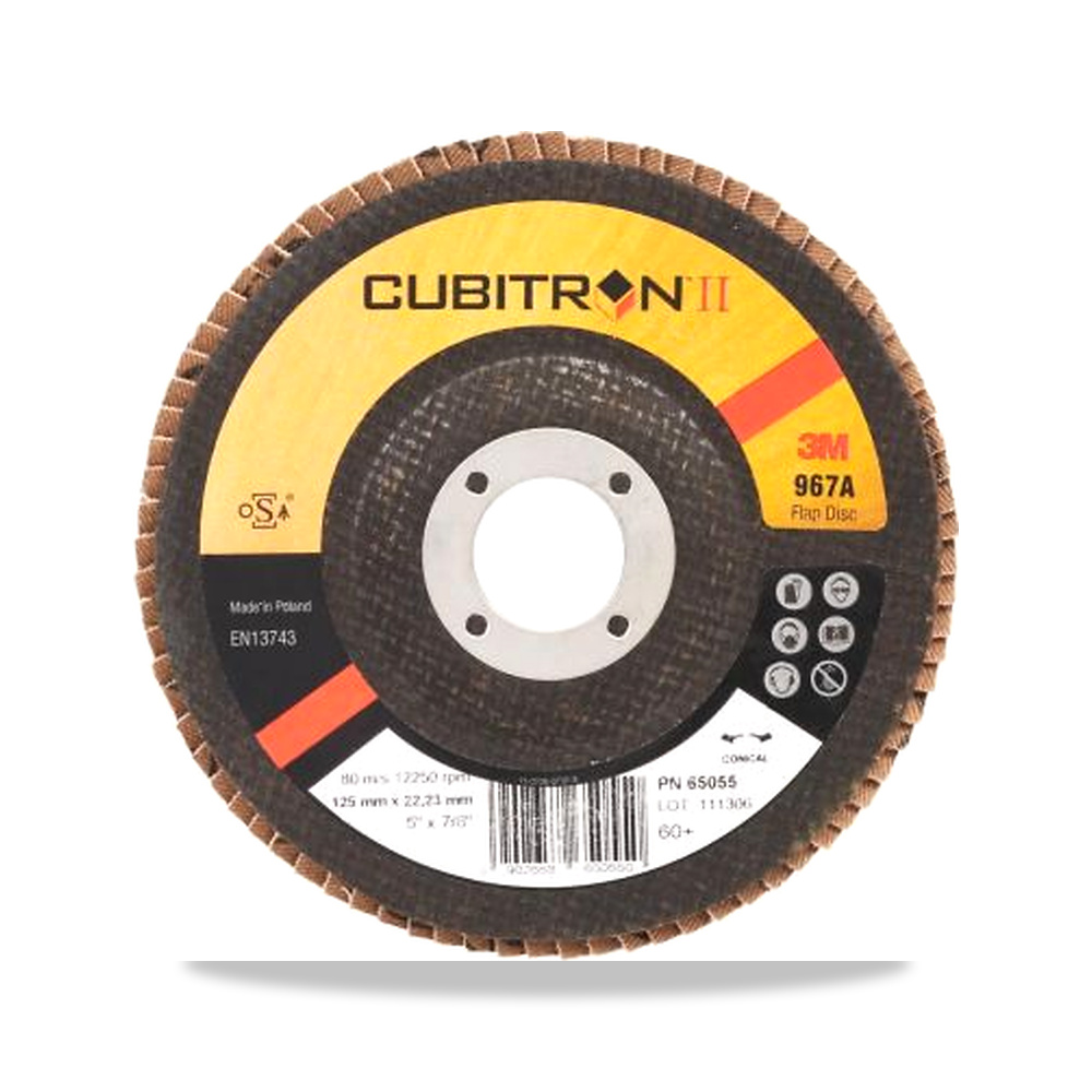 صورة منتج قرص صنفرة وتجليخ مروحية (Flap Disc) سيراميك وخزف 125 مم 3 متر 3M موديل 7100011144 – المقاس 254 μm - كود الصنف reemco-2027-0257953 - ماركة يباع من خلال reemco - توريد وتصوير حصري لشركة ريمكو القابضة السعودية