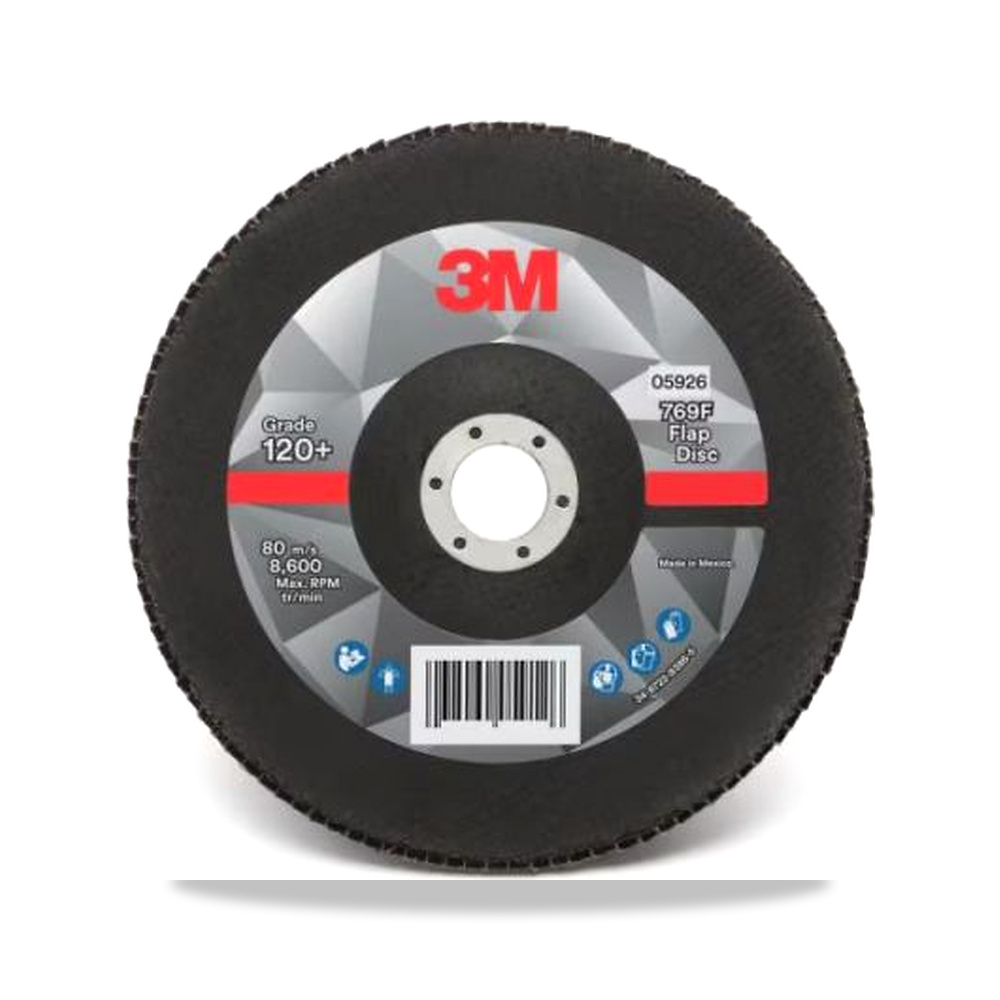 صورة منتج قرص صنفرة وتجليخ مروحية (Flap Disc) سيراميك وخزف 180 مم 3 متر 3M موديل 7100196792 – نوع الخامة Polyester – المقاس 5 - كود الصنف reemco-2027-0258072 - ماركة يباع من خلال reemco - توريد وتصوير حصري لشركة ريمكو القابضة السعودية