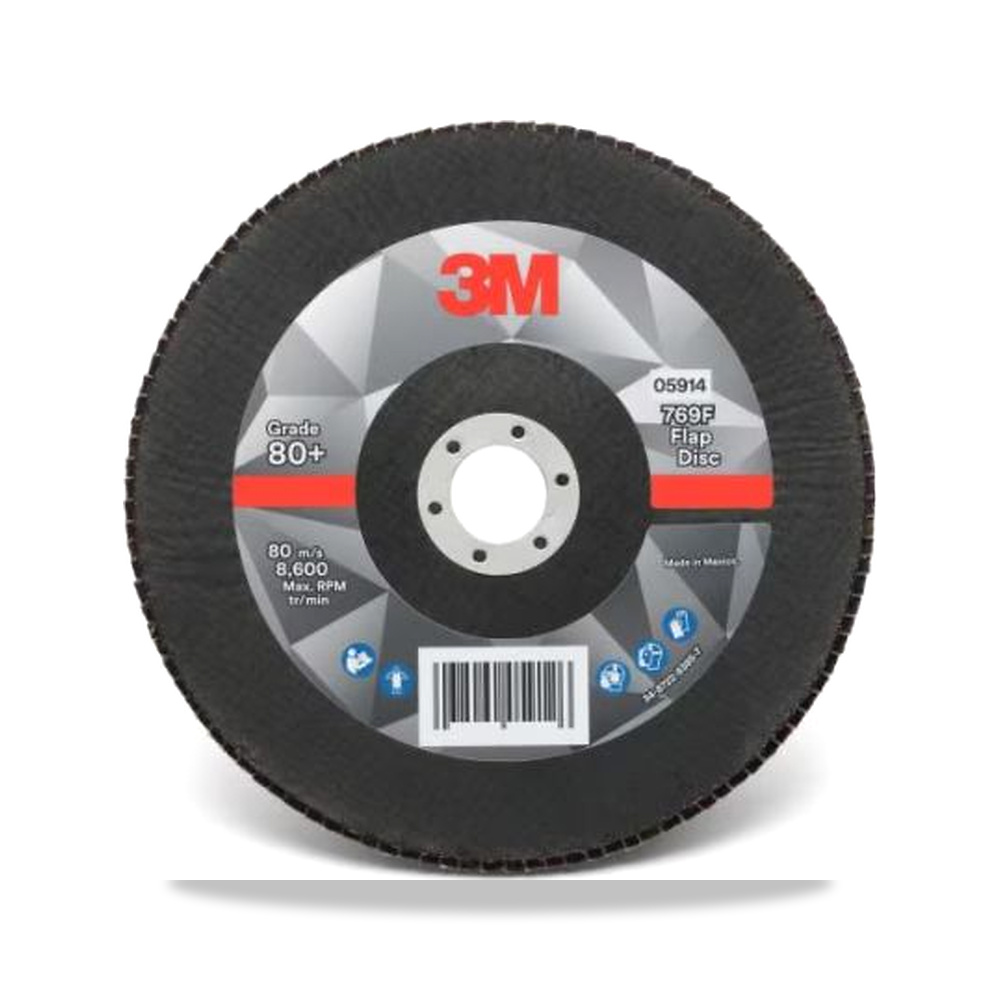 صورة منتج قرص صنفرة وتجليخ مروحية (Flap Disc) سيراميك وخزف 180 مم 3 متر 3M موديل 7100196794 – نوع الخامة Polyester – المقاس 5 - كود الصنف reemco-2027-0258074 - ماركة يباع من خلال reemco - توريد وتصوير حصري لشركة ريمكو القابضة السعودية