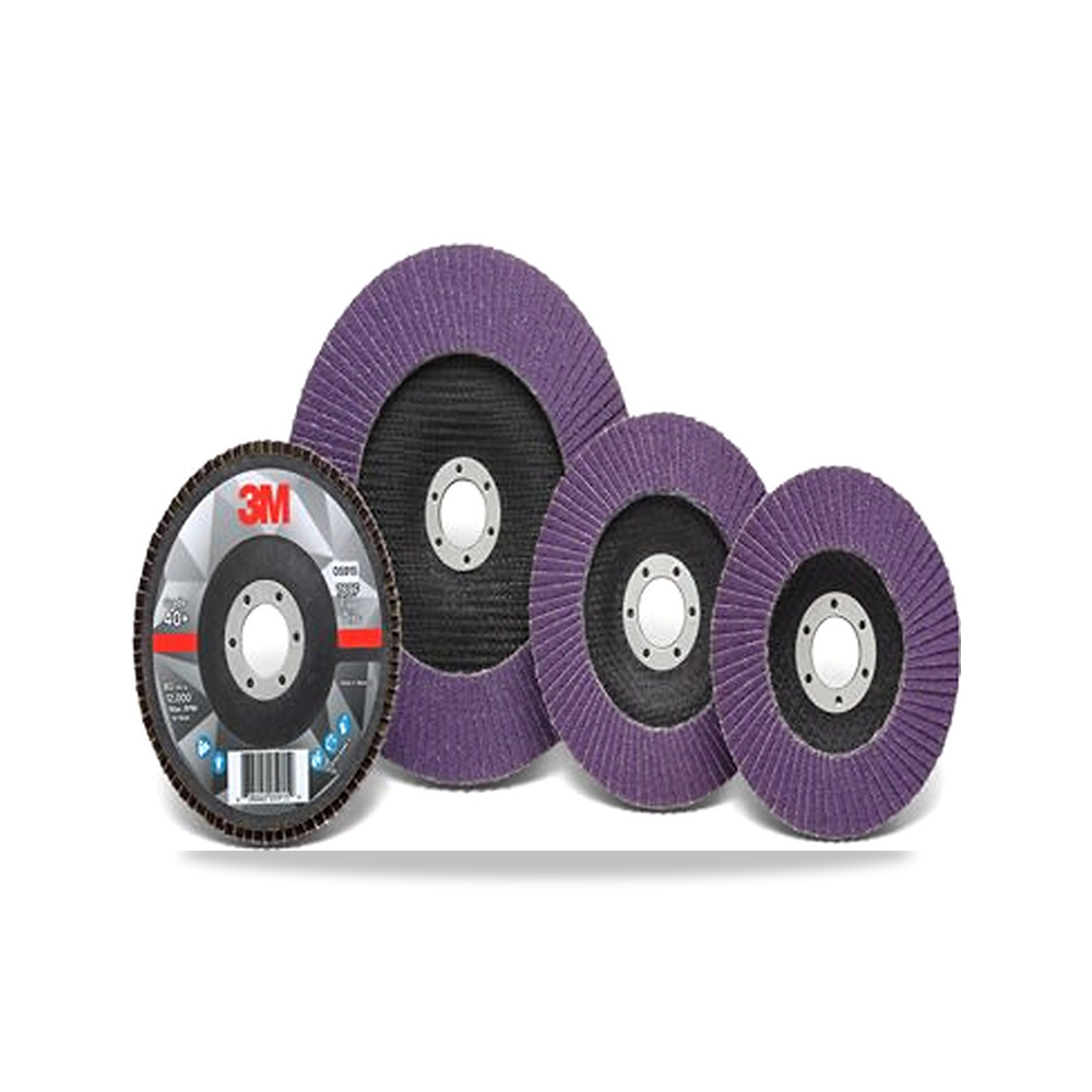 صورة منتج قرص صنفرة وتجليخ مروحية (Flap Disc) ألومنيوم 125 مم 3 متر 3M موديل 7100196813 – نوع الخامة Polyester – نوع الخامة Zirconia Aluminium - كود الصنف reemco-2027-0258086 - ماركة يباع من خلال reemco - توريد وتصوير حصري لشركة ريمكو القابضة السعودية