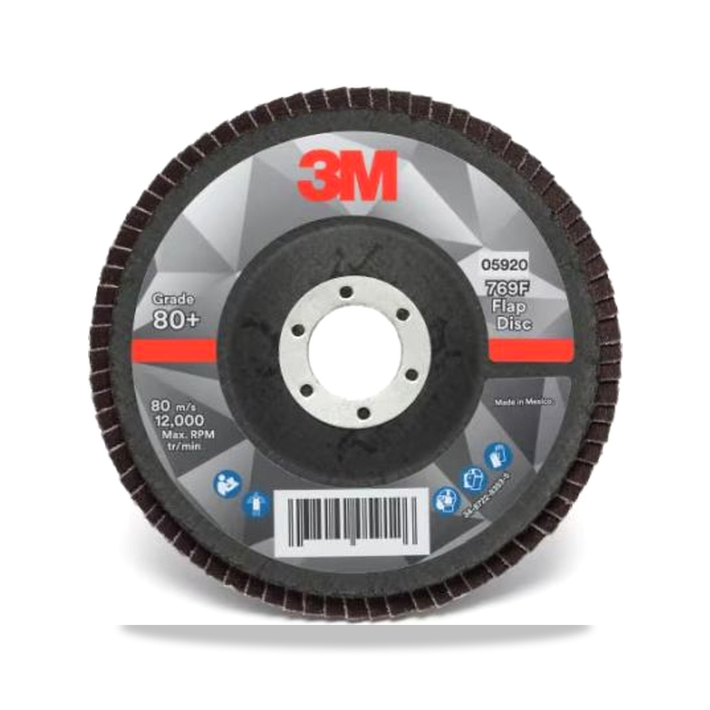 صورة منتج قرص صنفرة وتجليخ مروحية (Flap Disc) ألومنيوم 125 مم 3 متر 3M موديل 7100196791 – نوع الخامة Polyester – نوع الخامة Zirconia Aluminium - كود الصنف reemco-2027-0258090 - ماركة يباع من خلال reemco - توريد وتصوير حصري لشركة ريمكو القابضة السعودية