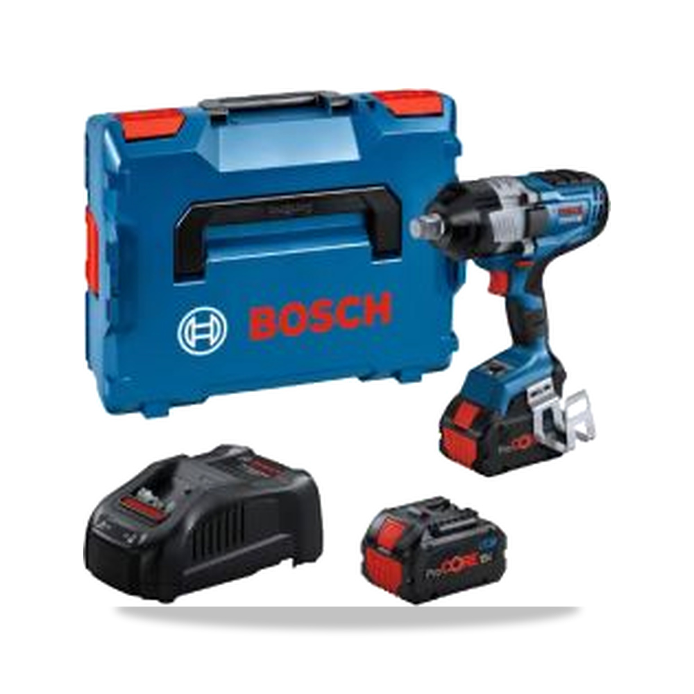 صورة منتج مفتاح ربط صدمي (Impact Wrench) لاسلكي 18 فولت Bosch موديل 06019M1070 – 447 مم – 360 مم - كود الصنف reemco-2027-0261479 - ماركة يباع من خلال reemco - توريد وتصوير حصري لشركة ريمكو القابضة السعودية