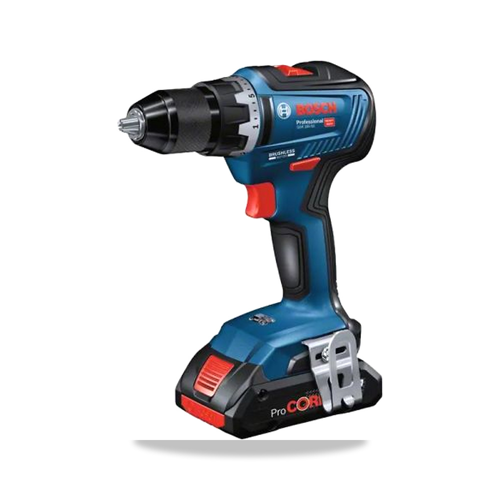 صورة منتج مثقاب دريل لاسلكي بدون فحمات (Brushless) 18 فولت 13 مم Bosch موديل 06019H520B – سعة البطارية 5Ah - كود الصنف reemco-2027-0264286 - ماركة يباع من خلال reemco - توريد وتصوير حصري لشركة ريمكو القابضة السعودية