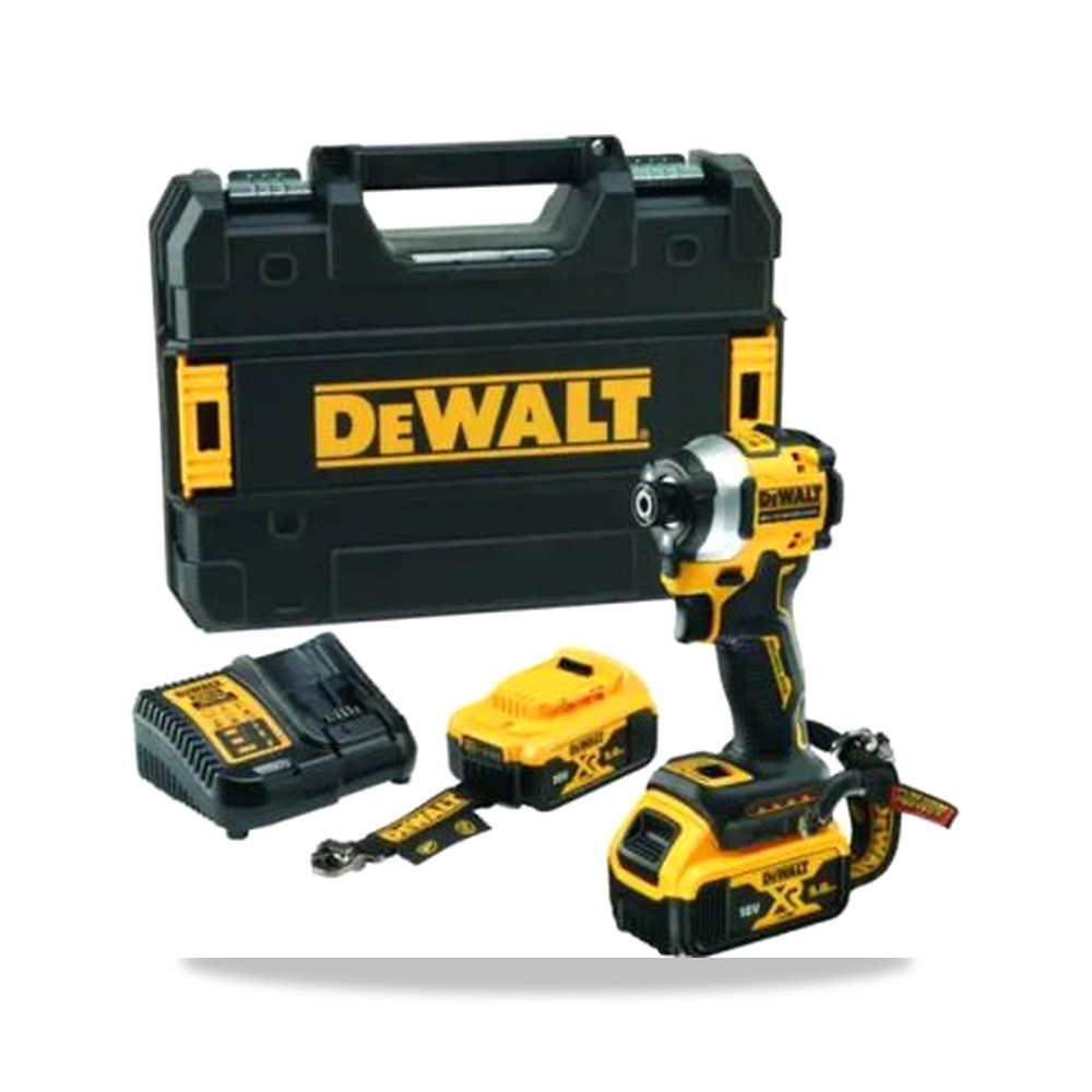 صورة منتج مفك براغي صدمي (Impact Driver) لاسلكي مفتاح ربط وشد 18 فولت 5 أمبير ساعة 4 بوصة DeWALT موديل DCF850P2LRT-QW - كود الصنف reemco-2027-0266035 - ماركة يباع من خلال reemco - توريد وتصوير حصري لشركة ريمكو القابضة السعودية