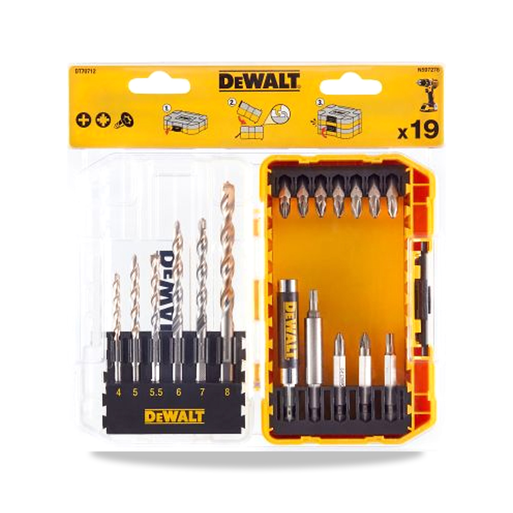 صورة منتج ريشة وبنطة ثقب 8 مم 4 مم DeWALT موديل DT70712-QZ – نوع الخامة HSS - كود الصنف reemco-2027-0266148 - ماركة يباع من خلال reemco - توريد وتصوير حصري لشركة ريمكو القابضة السعودية