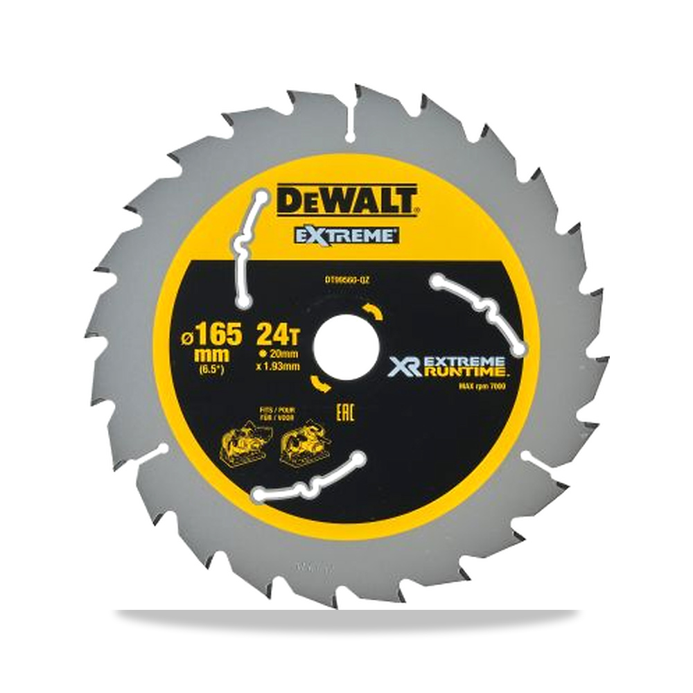 صورة منتج منشار دائري كهربائي شفرة وسلاح قطع 165 مم DeWALT موديل DT99560-QZ – نوع الخامة Carbide - كود الصنف reemco-2027-0266381 - ماركة يباع من خلال reemco - توريد وتصوير حصري لشركة ريمكو القابضة السعودية