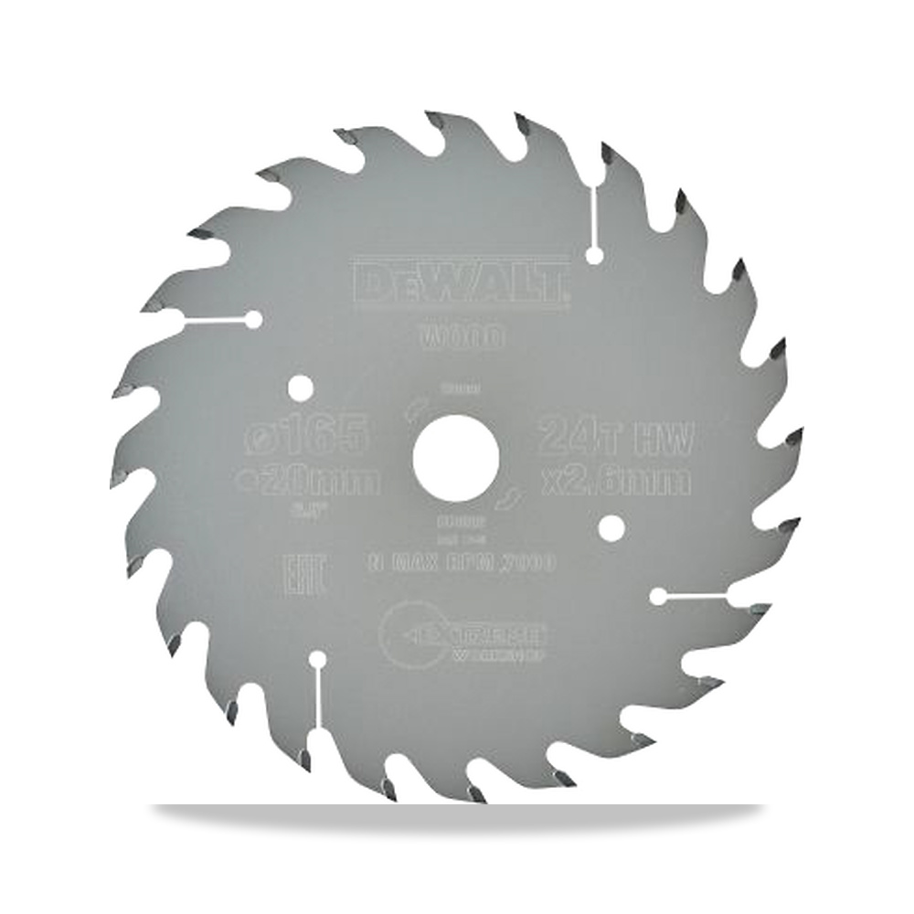 صورة منتج منشار دائري كهربائي خشب شفرة وسلاح قطع 165 مم DeWALT موديل DT4026-QZ – 20 مم – نوع الخامة Carbide - كود الصنف reemco-2027-0266393 - ماركة يباع من خلال reemco - توريد وتصوير حصري لشركة ريمكو القابضة السعودية