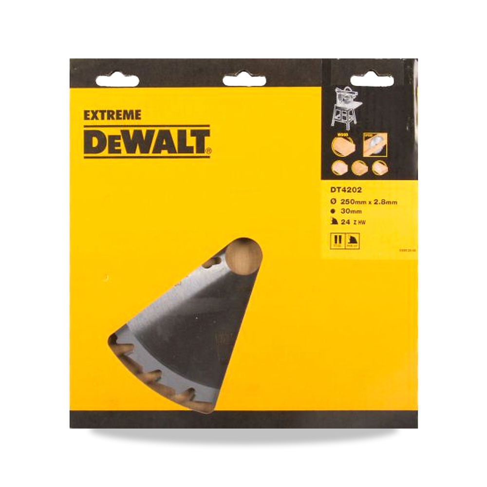 صورة منتج منشار دائري كهربائي خشب شفرة وسلاح قطع 250 مم DeWALT موديل DT4202-QZ – نوع الخامة Carbide - كود الصنف reemco-2027-0266399 - ماركة يباع من خلال reemco - توريد وتصوير حصري لشركة ريمكو القابضة السعودية
