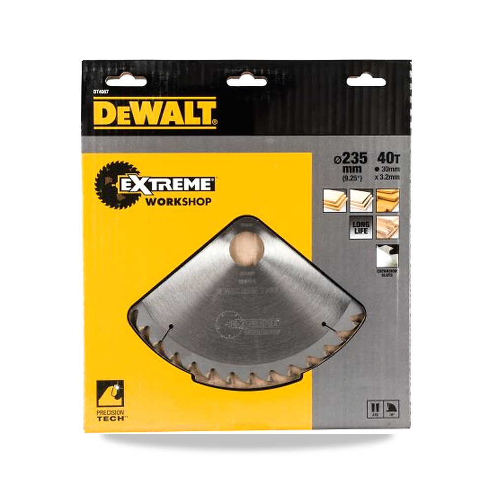 صورة منتج منشار دائري كهربائي خشب شفرة وسلاح قطع 235 مم DeWALT موديل DT4067-QZ – 30 مم – نوع الخامة Carbide - كود الصنف reemco-2027-0266458 - ماركة يباع من خلال reemco - توريد وتصوير حصري لشركة ريمكو القابضة السعودية
