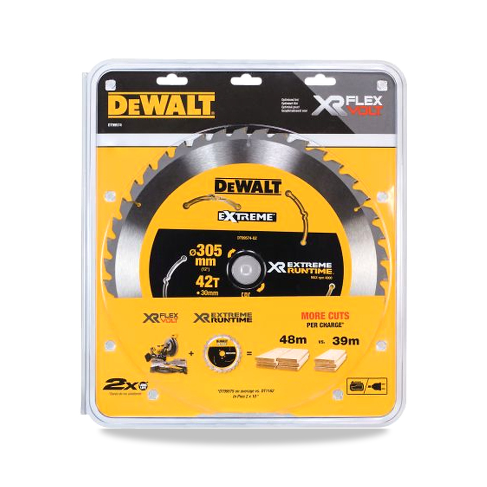 صورة منتج منشار دائري كهربائي شفرة وسلاح قطع 305 مم DeWALT موديل DT99574-QZ – نوع الخامة Carbide - كود الصنف reemco-2027-0266465 - ماركة يباع من خلال reemco - توريد وتصوير حصري لشركة ريمكو القابضة السعودية