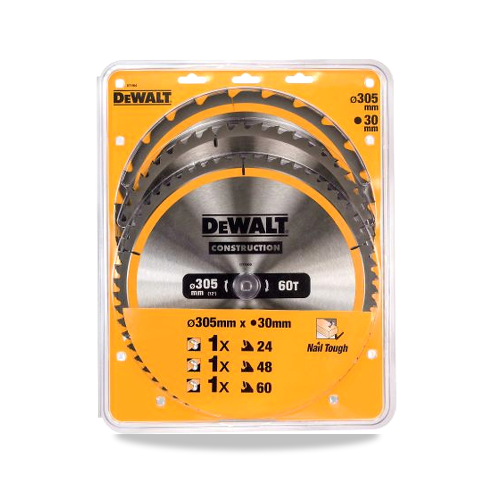 صورة منتج منشار دائري كهربائي شفرة وسلاح قطع 305 مم DeWALT موديل DT1964-QZ – 0.625 بوصة – نوع الخامة Carbide - كود الصنف reemco-2027-0266514 - ماركة يباع من خلال reemco - توريد وتصوير حصري لشركة ريمكو القابضة السعودية
