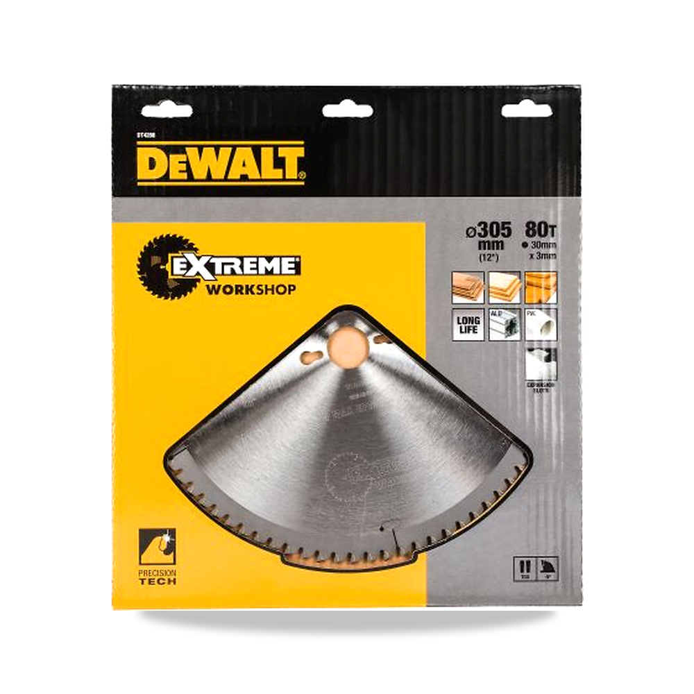 صورة منتج منشار دائري كهربائي خشب شفرة وسلاح قطع 305 مم DeWALT موديل DT4288-QZ – 30 مم – نوع الخامة Carbide - كود الصنف reemco-2027-0266544 - ماركة يباع من خلال reemco - توريد وتصوير حصري لشركة ريمكو القابضة السعودية