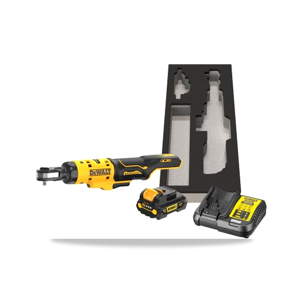 صورة منتج مثقاب دريل لاسلكي بدون فحمات (Brushless) بطارية 12 فولت 4 بوصة 3 أمبير ساعة DeWALT موديل DCF504L1G-QW - كود الصنف reemco-2027-0266939 - ماركة يباع من خلال reemco - توريد وتصوير حصري لشركة ريمكو القابضة السعودية