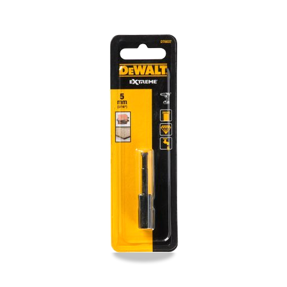 صورة منتج ريشة وبنطة ثقب 5 مم DeWALT موديل DT6037-QZ – نوع الخامة Diamond Tipped - كود الصنف reemco-2027-0267095 - ماركة يباع من خلال reemco - توريد وتصوير حصري لشركة ريمكو القابضة السعودية