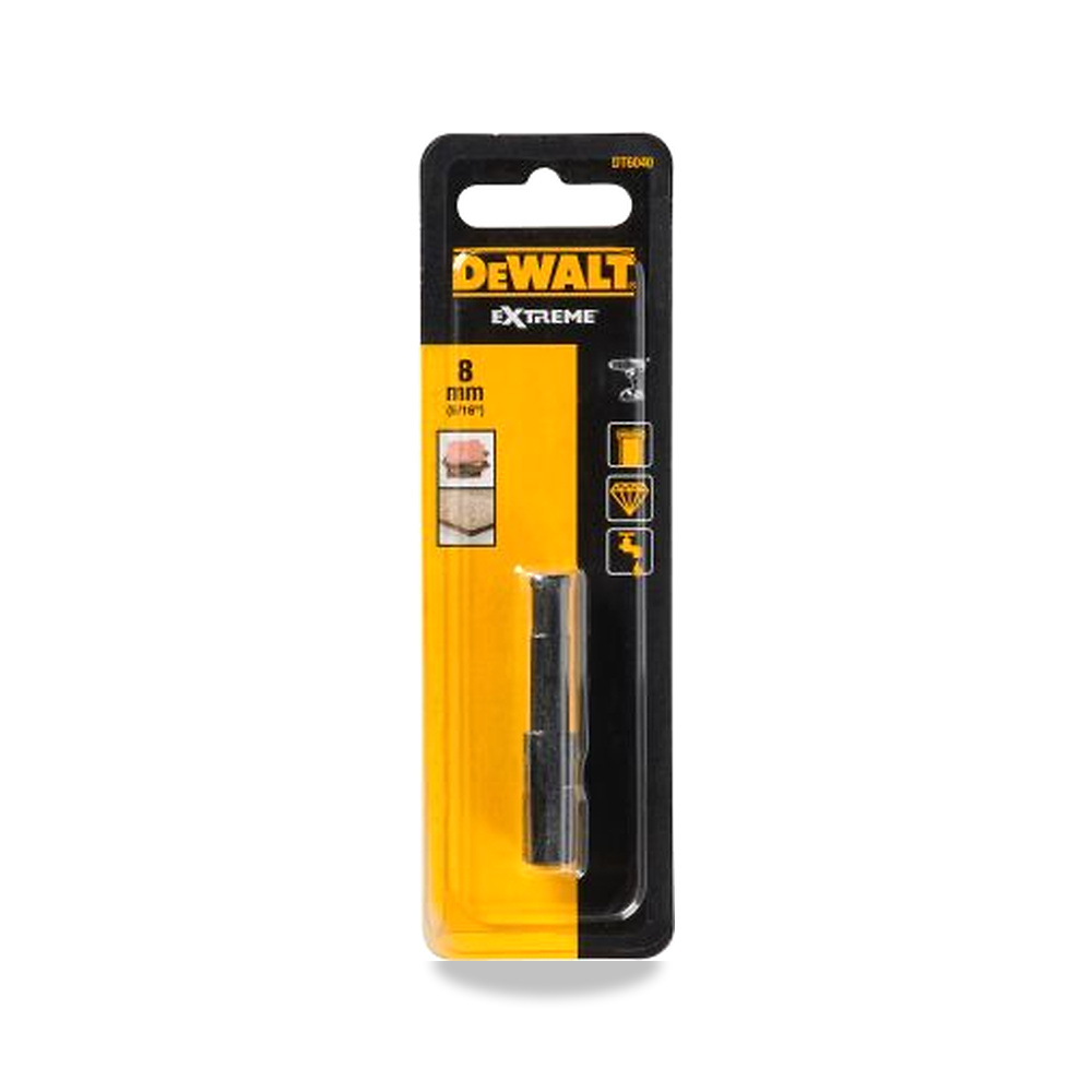صورة منتج ريشة وبنطة ثقب 8 مم DeWALT موديل DT6040-QZ – نوع الخامة Diamond Tipped - كود الصنف reemco-2027-0267098 - ماركة يباع من خلال reemco - توريد وتصوير حصري لشركة ريمكو القابضة السعودية