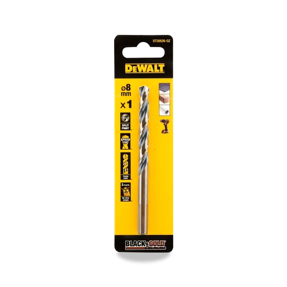 صورة منتج ريشة وبنطة ثقب 9.5 مم DeWALT موديل DT20529-QZ – نوع الخامة HSS - كود الصنف reemco-2027-0267235 - ماركة يباع من خلال reemco - توريد وتصوير حصري لشركة ريمكو القابضة السعودية
