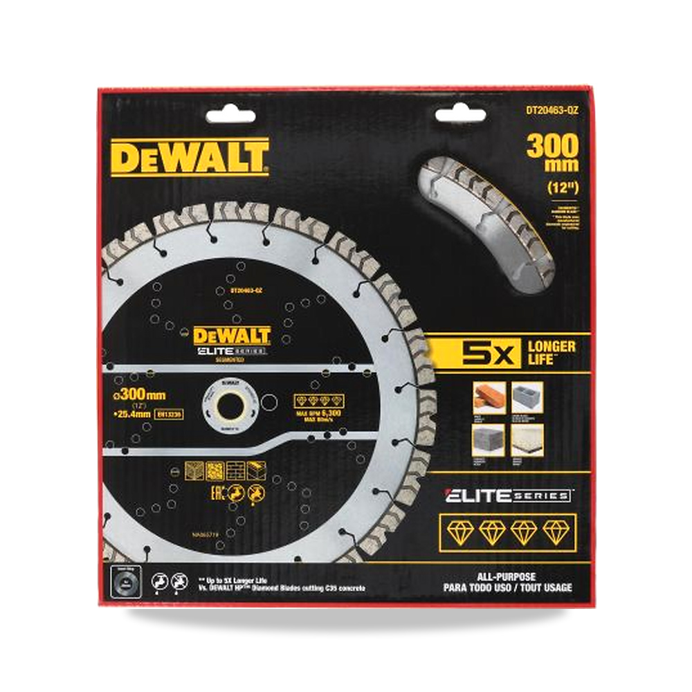 صورة منتج منشار دائري كهربائي شفرة وسلاح قطع 300 مم DeWALT موديل DT20463-QZ – 25.4 مم – نوع الخامة Carbide - كود الصنف reemco-2027-0267367 - ماركة يباع من خلال reemco - توريد وتصوير حصري لشركة ريمكو القابضة السعودية