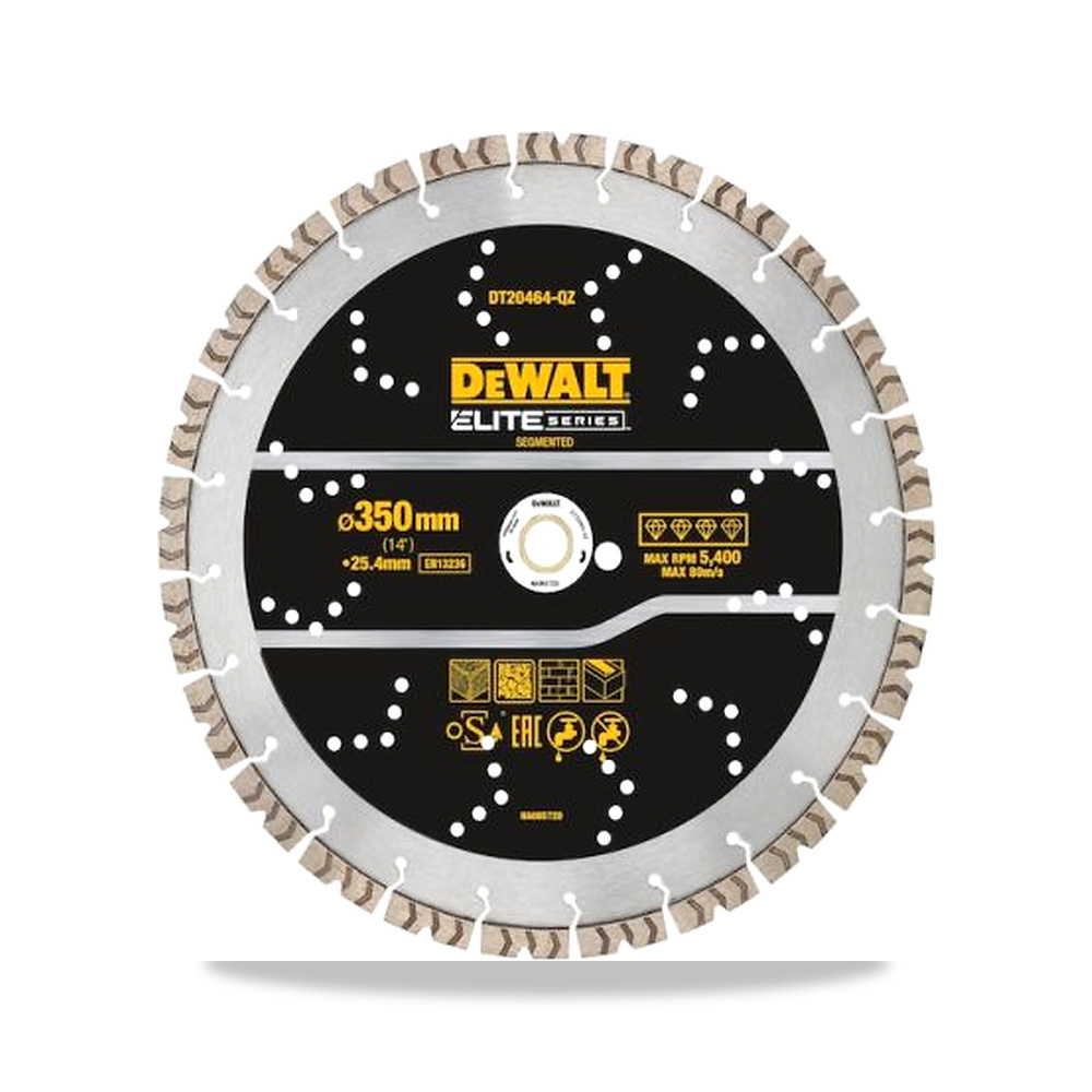 صورة منتج منشار دائري كهربائي شفرة وسلاح قطع 350 مم DeWALT موديل DT20464-QZ – نوع الخامة High Alloy Steel - كود الصنف reemco-2027-0267369 - ماركة يباع من خلال reemco - توريد وتصوير حصري لشركة ريمكو القابضة السعودية