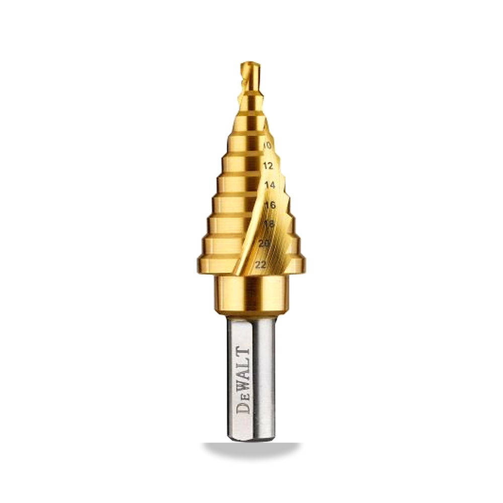 صورة منتج ريشة وبنطة ثقب 4 مم 22 مم DeWALT موديل DT90246-QZ – 4 to 22 مم – نوع الخامة Titanium - كود الصنف reemco-2027-0267592 - ماركة يباع من خلال reemco - توريد وتصوير حصري لشركة ريمكو القابضة السعودية