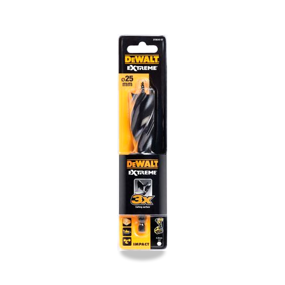 صورة منتج ريشة وبنطة ثقب خشب 25 مم 152 مم 0.25 بوصة DeWALT موديل DT90243-QZ - كود الصنف reemco-2027-0267669 - ماركة يباع من خلال reemco - توريد وتصوير حصري لشركة ريمكو القابضة السعودية