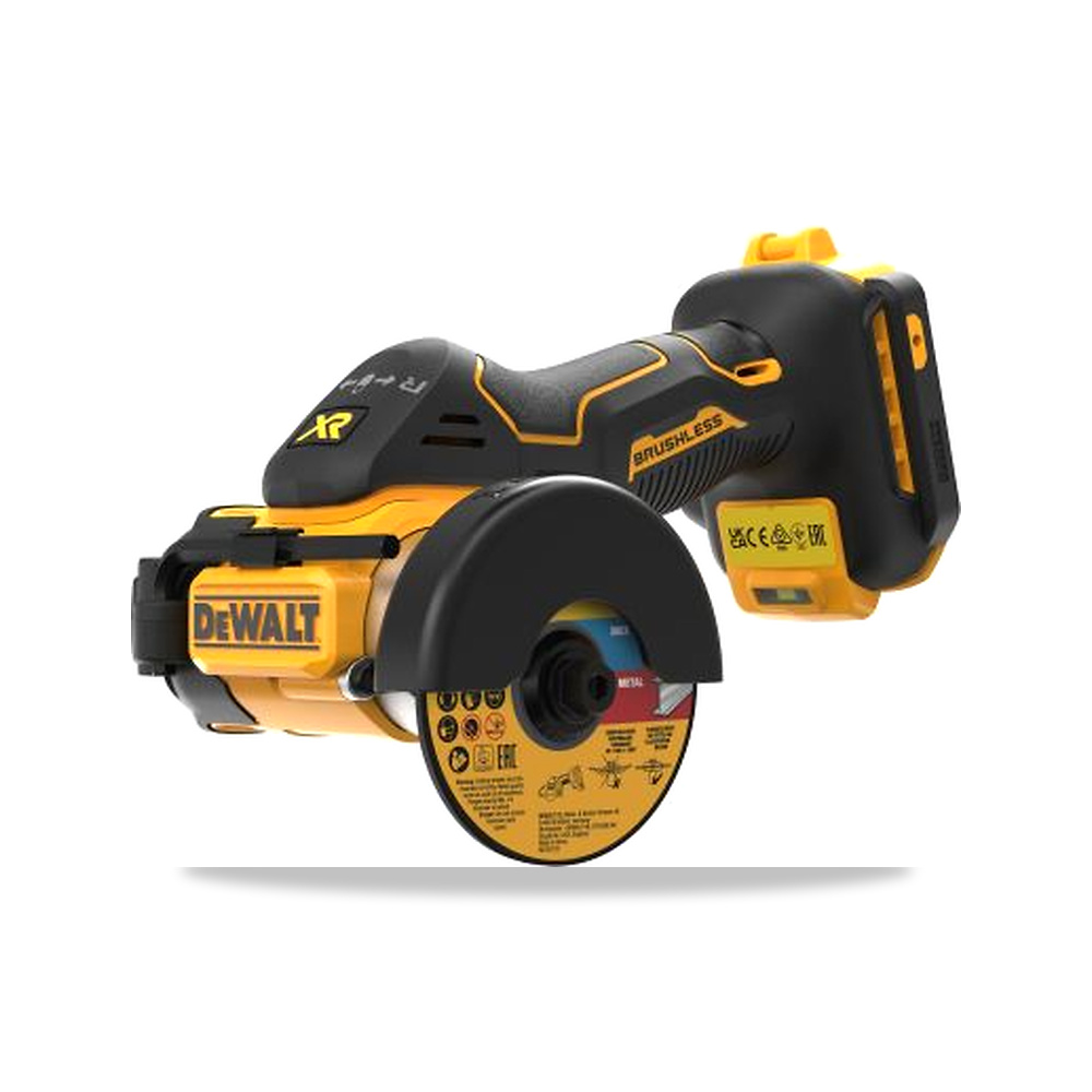 صورة منتج صاروخ جلخ وقص زاوية بدون فحمات (Brushless) 18 فولت 76 مم 10 مم DeWALT موديل DCS438N-XJ - كود الصنف reemco-2027-0267696 - ماركة يباع من خلال reemco - توريد وتصوير حصري لشركة ريمكو القابضة السعودية