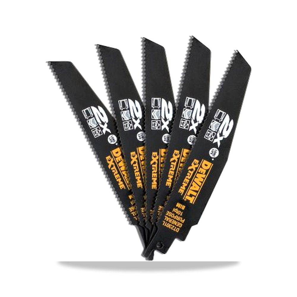 صورة منتج منشار ترددي (منشار سيف) شفرة وسلاح قطع 152 مم DeWALT موديل DT2301L-QZ – نوع الخامة Bi-Metal - كود الصنف reemco-2027-0267738 - ماركة يباع من خلال reemco - توريد وتصوير حصري لشركة ريمكو القابضة السعودية