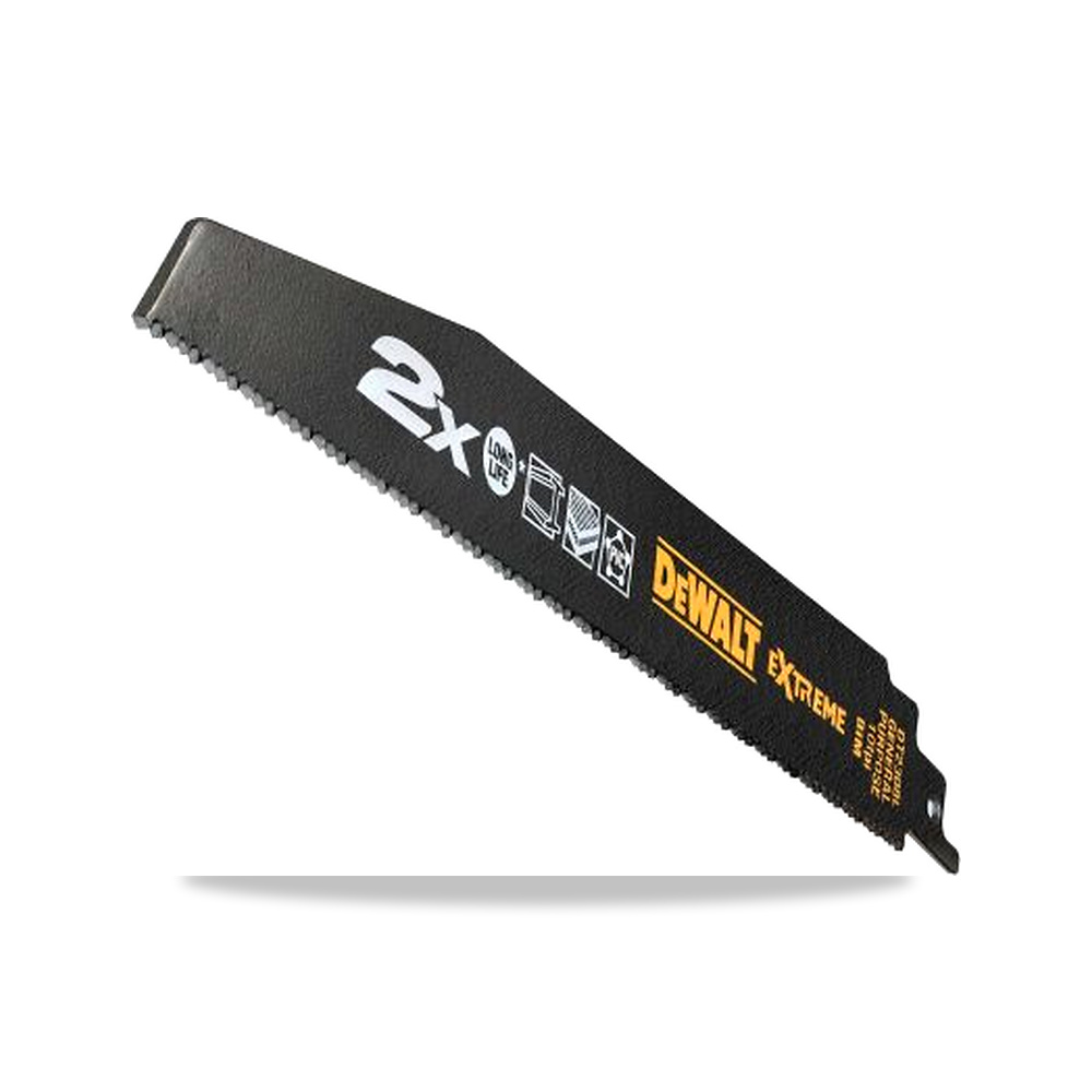 صورة منتج منشار ترددي (منشار سيف) شفرة وسلاح قطع 228 مم DeWALT موديل DT2308L-QZ – 4.5 سم – نوع الخامة Bi-Metal - كود الصنف reemco-2027-0267739 - ماركة يباع من خلال reemco - توريد وتصوير حصري لشركة ريمكو القابضة السعودية