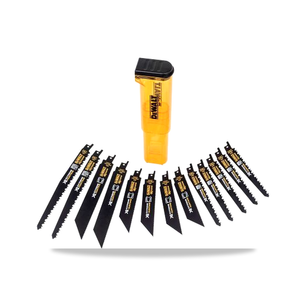 صورة منتج منشار ترددي (منشار سيف) شفرة وسلاح قطع 32 سم DeWALT موديل DT99550-QZ – 18.5 سم – نوع الخامة Bi-Metal - كود الصنف reemco-2027-0267958 - ماركة يباع من خلال reemco - توريد وتصوير حصري لشركة ريمكو القابضة السعودية