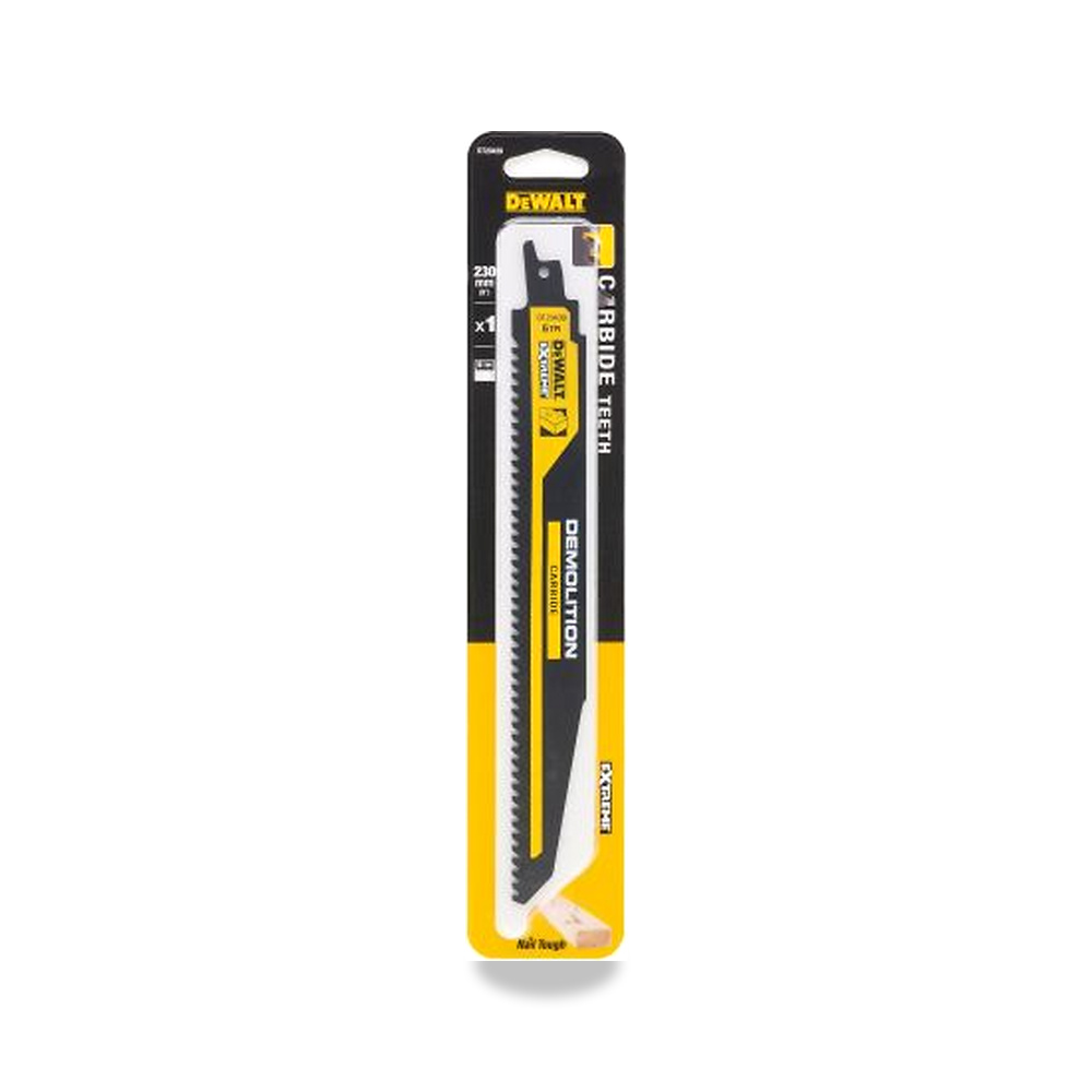 صورة منتج منشار ترددي (منشار سيف) خشب شفرة وسلاح قطع 230 مم DeWALT موديل DT20439-QZ – 5.4 سم – نوع الخامة Metal - كود الصنف reemco-2027-0267987 - ماركة يباع من خلال reemco - توريد وتصوير حصري لشركة ريمكو القابضة السعودية