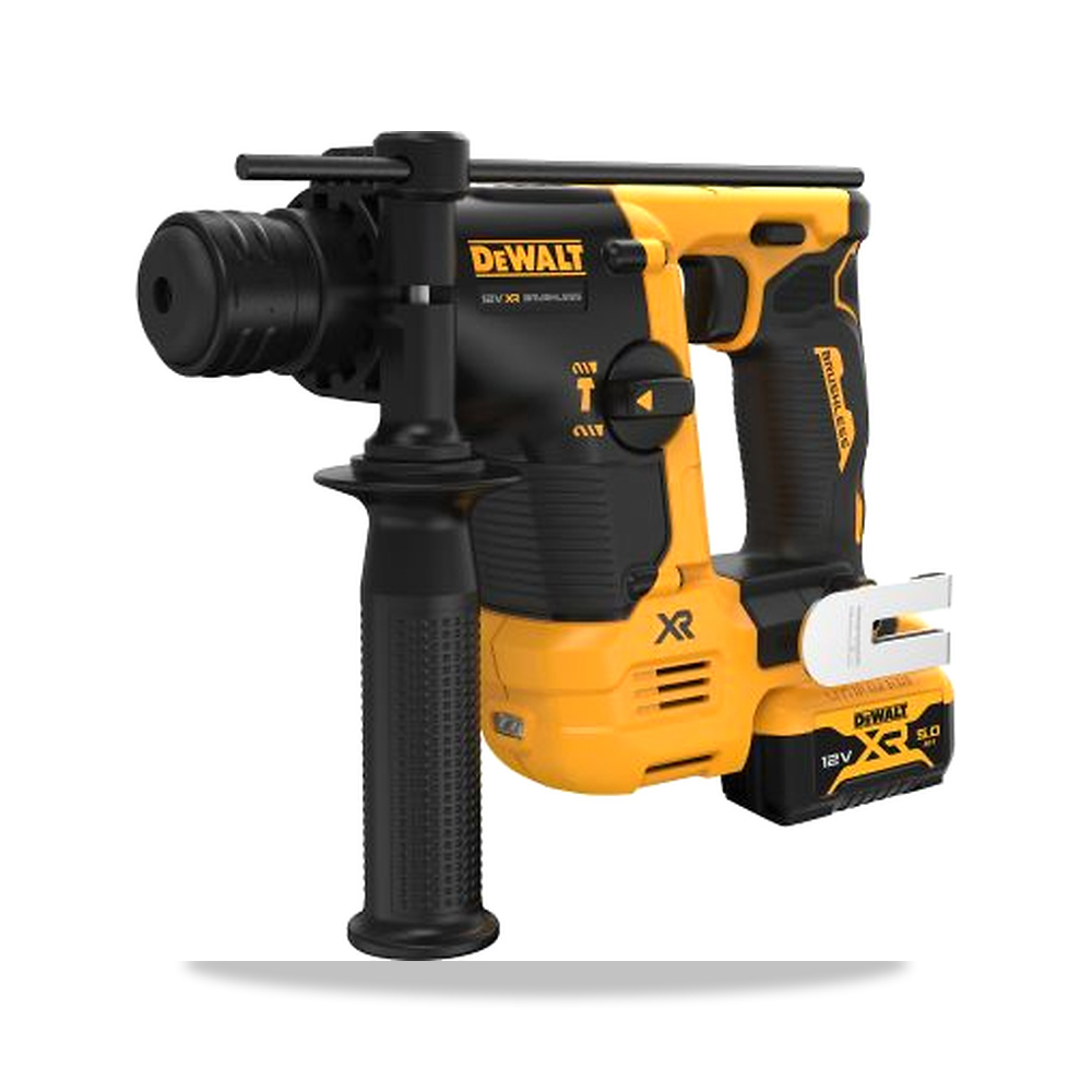 صورة منتج مثقاب دريل مطرقي دوار (هيلتي) لاسلكي بدون فحمات (Brushless) 12 فولت 14 مم DeWALT موديل DCH072P2-QW - كود الصنف reemco-2027-0268180 - ماركة يباع من خلال reemco - توريد وتصوير حصري لشركة ريمكو القابضة السعودية