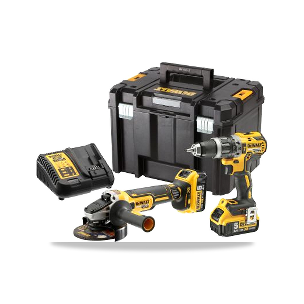 صورة منتج مثقاب دريل دقاق لاسلكي بدون فحمات (Brushless) 18 فولت DeWALT موديل DCK2080P2T-QW – سعة البطارية 5Ah - كود الصنف reemco-2027-0268196 - ماركة يباع من خلال reemco - توريد وتصوير حصري لشركة ريمكو القابضة السعودية