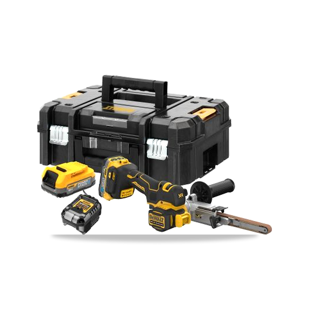 صورة منتج ماكينة صنفرة شريطية بطارية 4.0 أمبير ساعة DeWALT موديل DCM200E2T-QW - كود الصنف reemco-2027-0268212 - ماركة يباع من خلال reemco - توريد وتصوير حصري لشركة ريمكو القابضة السعودية