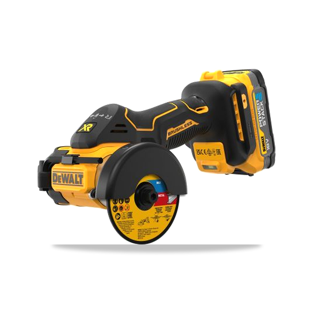 صورة منتج صاروخ جلخ وقص زاوية بدون فحمات (Brushless) بطاريات 18 فولت 1.7 أمبير ساعة 76 مم 10 مم DeWALT موديل DCS438E2T-QW - كود الصنف reemco-2027-0268268 - ماركة يباع من خلال reemco - توريد وتصوير حصري لشركة ريمكو القابضة السعودية