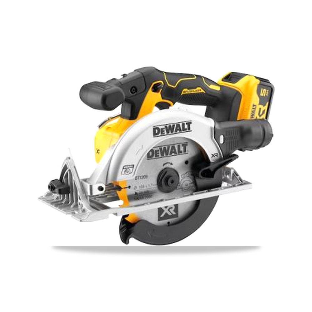 صورة منتج منشار دائري كهربائي منشار قطع بطاريات 808 واط 165 مم 18 فولت 5 أمبير ساعة 20 مم DeWALT موديل DCS565P2-QW - كود الصنف reemco-2027-0268275 - ماركة يباع من خلال reemco - توريد وتصوير حصري لشركة ريمكو القابضة السعودية